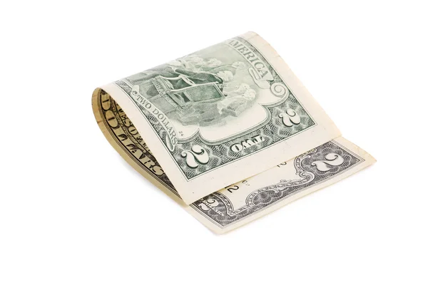 Twee dollar bill. — Stockfoto