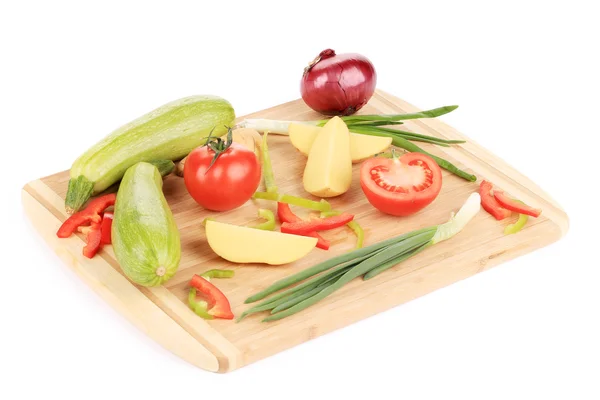Fresh vegetables on cutting board. — Stock Photo, Image