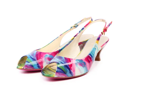 Colourful woman shoes. — Stock Photo, Image