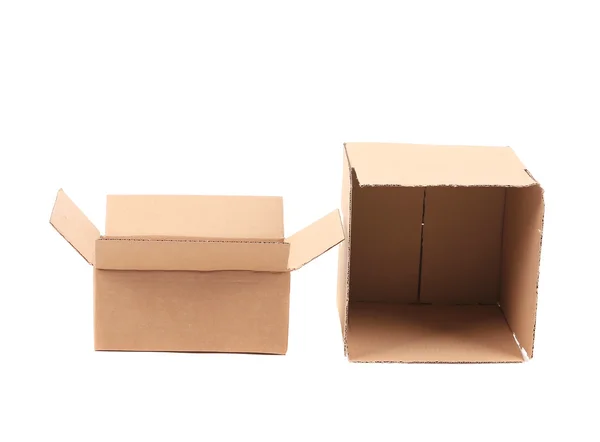 Открытые картонные коробки . — стоковое фото