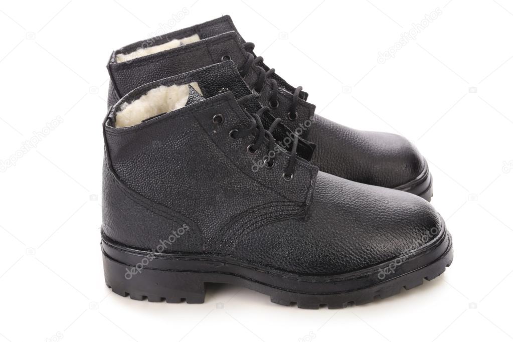 Men's leather shoes.