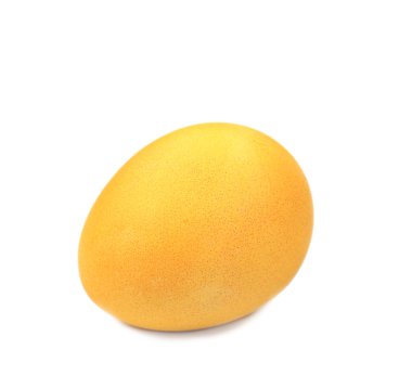 Sarı Paskalya yumurtası yakın çekim.