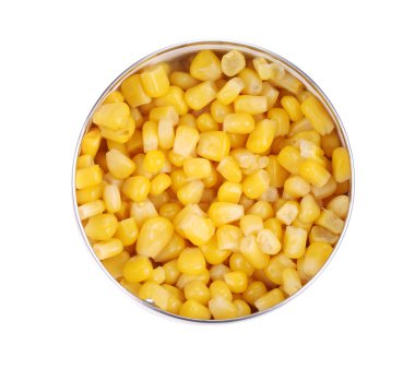 teneke konserve mısır.