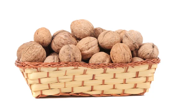 Basket of walnuts. — Stock Photo, Image