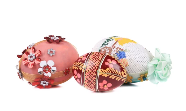 Ovos de Páscoa com ornamento . — Fotografia de Stock