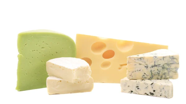 Various types of cheese. — Stock Photo, Image