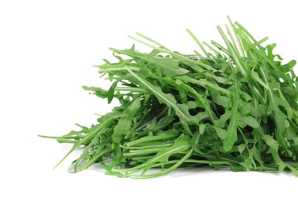 Ruccola-Blätter in Großaufnahme. — Stockfoto