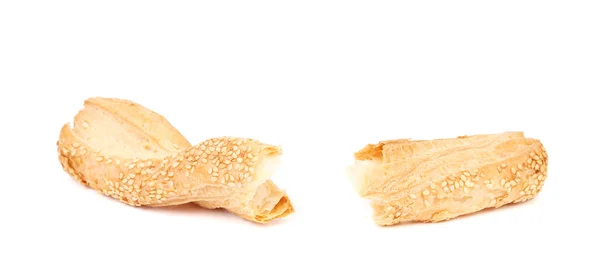Cheese cracker with sesame. — Stock Photo, Image