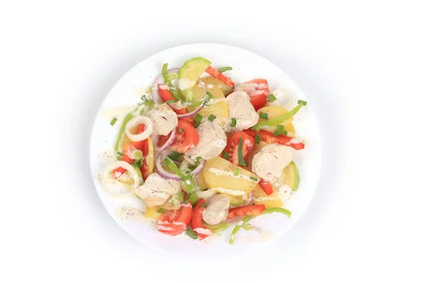 Chicken salad with potatoes. — Stock Photo, Image