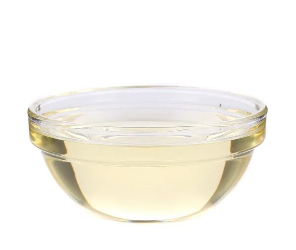 Sunflower oil in glass bowl. — Stock Photo, Image