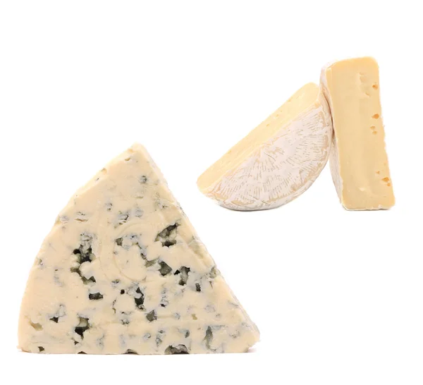 Dor Blauschimmelkäse und Camembert. — Stockfoto