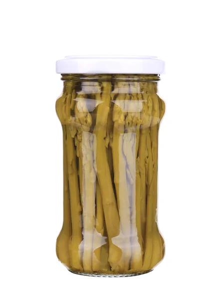 Canned asparagus. — Stock Photo, Image