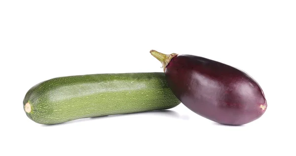 Close up of zucchini and eggplant. — Stock Photo, Image