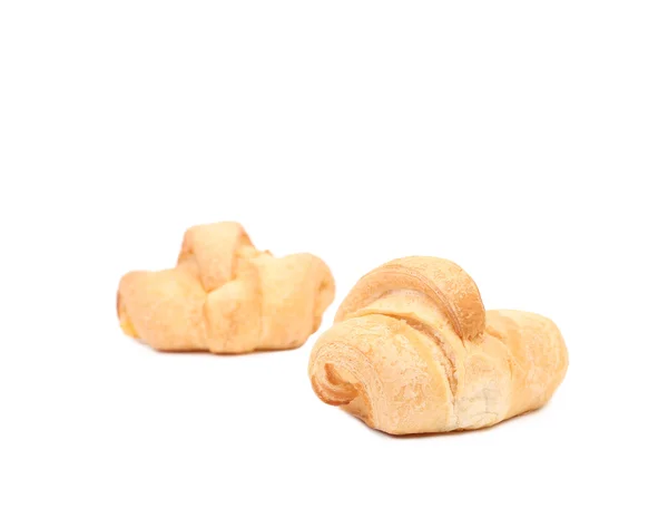 Nahaufnahme von zwei Croissants. — Stockfoto