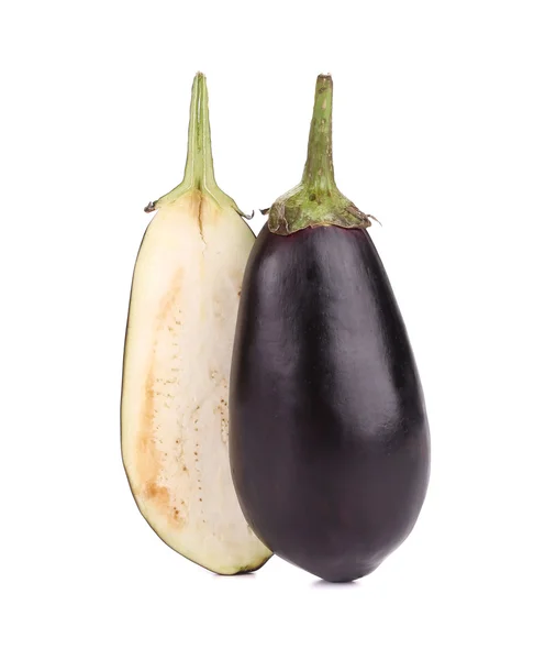 One halved eggplant. — Stock Photo, Image