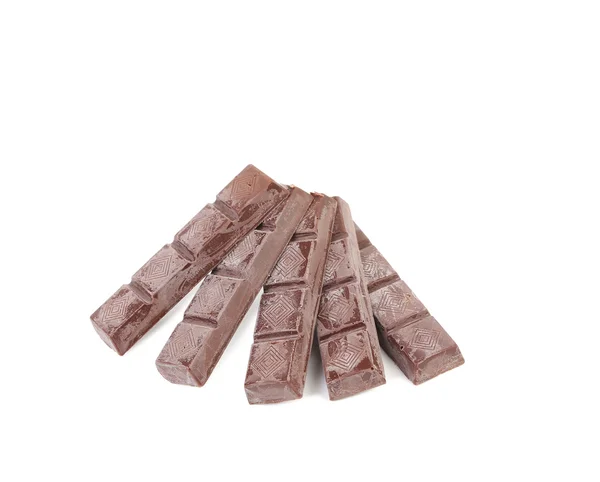 Темные шоколадные батончики со сливочной начинкой . — стоковое фото