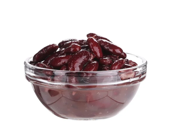 Red bean in glass dish. — Stock Photo, Image
