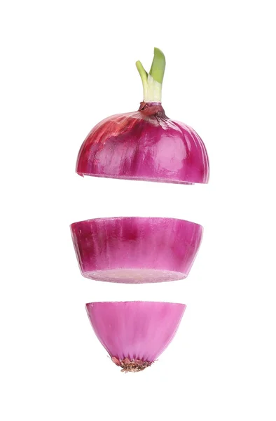 One red cut onion. — Stock Photo, Image