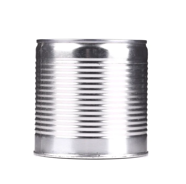 Silver tin can. — Stock Photo, Image