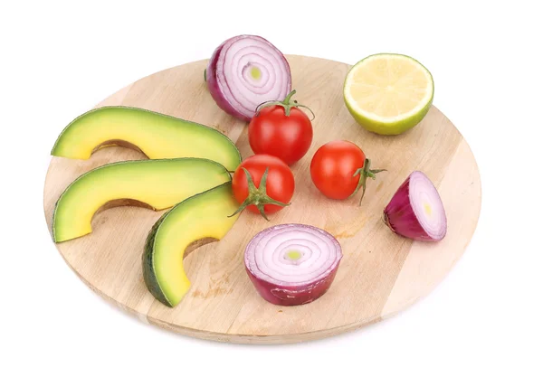 Fresh vegetables on platter. — Stock Photo, Image