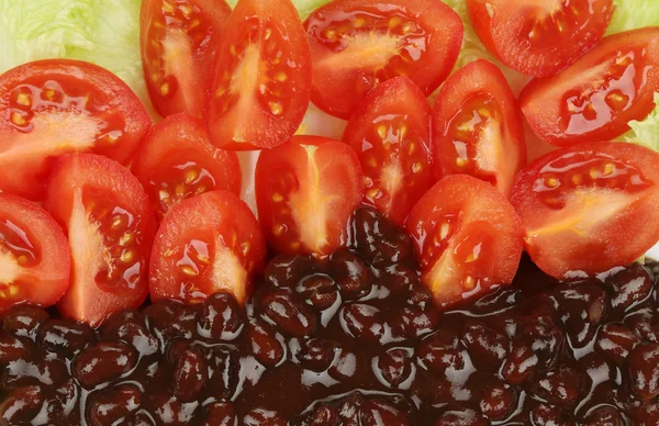 붉은 콩 샐러드 배경. — 스톡 사진