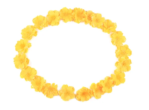 Yellow artificial flowers. — Stock Photo, Image