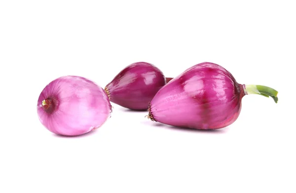 Ripe unpeeled red onions. — Stock Photo, Image