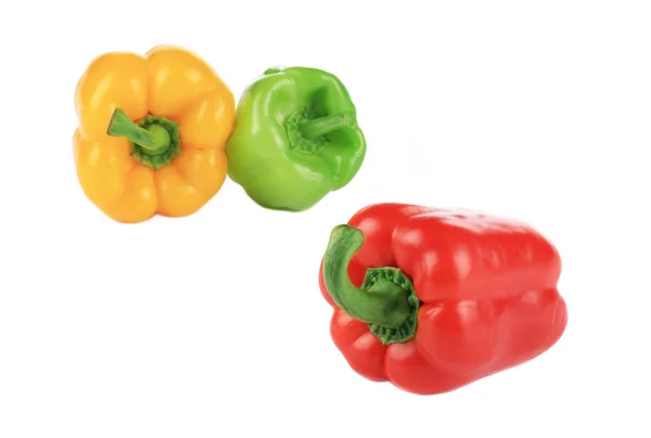 Three beautiful bell peppers. — Stock Photo, Image