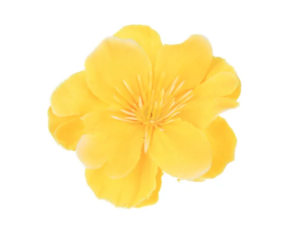 Желтый красивый искусственный цветок . — стоковое фото