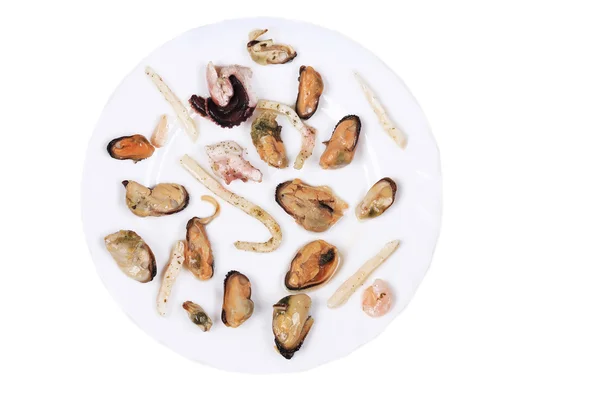 Meeresfrüchte auf dem Teller. — Stockfoto