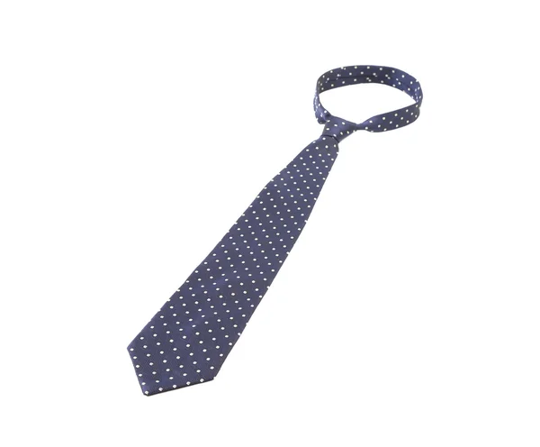 Blue tie with white speck. — Stock Photo, Image