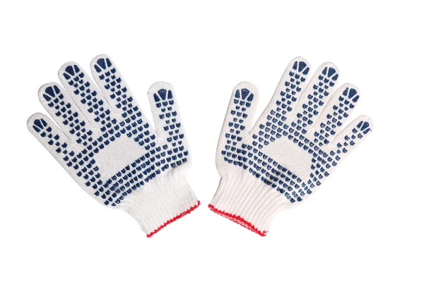 Guantes protectores con círculos azules . —  Fotos de Stock