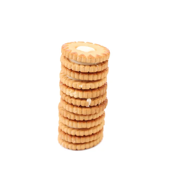 Spel van biscuit sandwich. Close-up. — Stockfoto