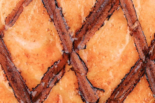 Close up of grilled salmon texture. — Stock Photo, Image