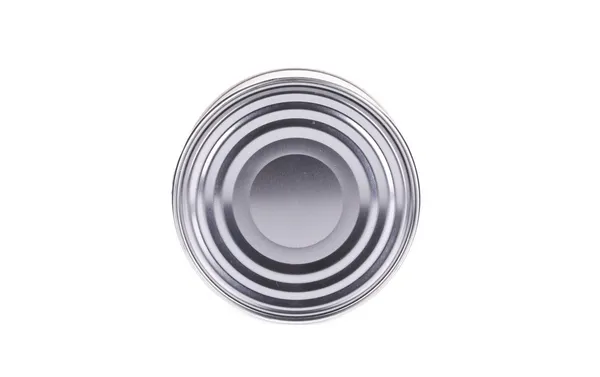 Top view of closed tin can. — Stock Photo, Image