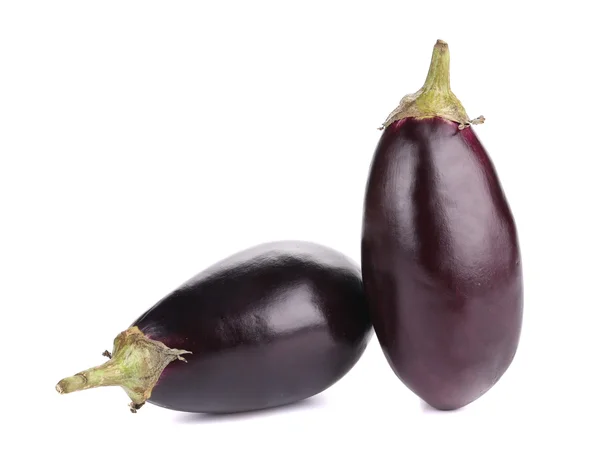 Two black eggplants. — Stock Photo, Image