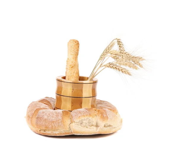 Sammansättningen av olika hälsosamma bröd. — Stockfoto