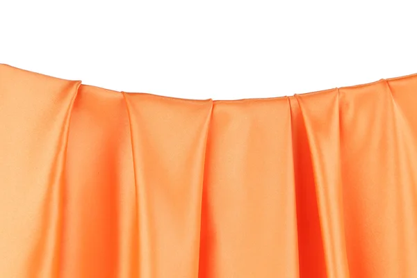 Gros plan sur les courbes de soie orange . — Photo