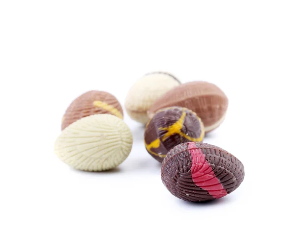 Chocolate seashells and stones. — Stock Photo, Image