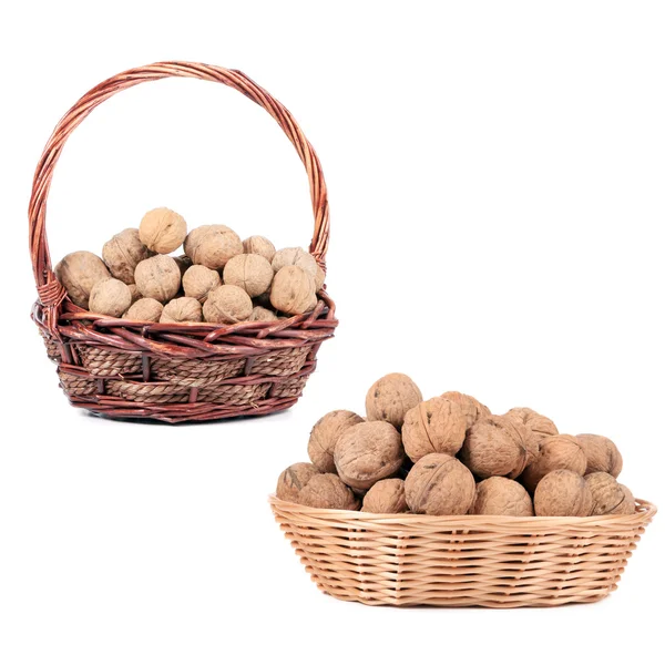 Two basket with walnuts. — Stock Photo, Image