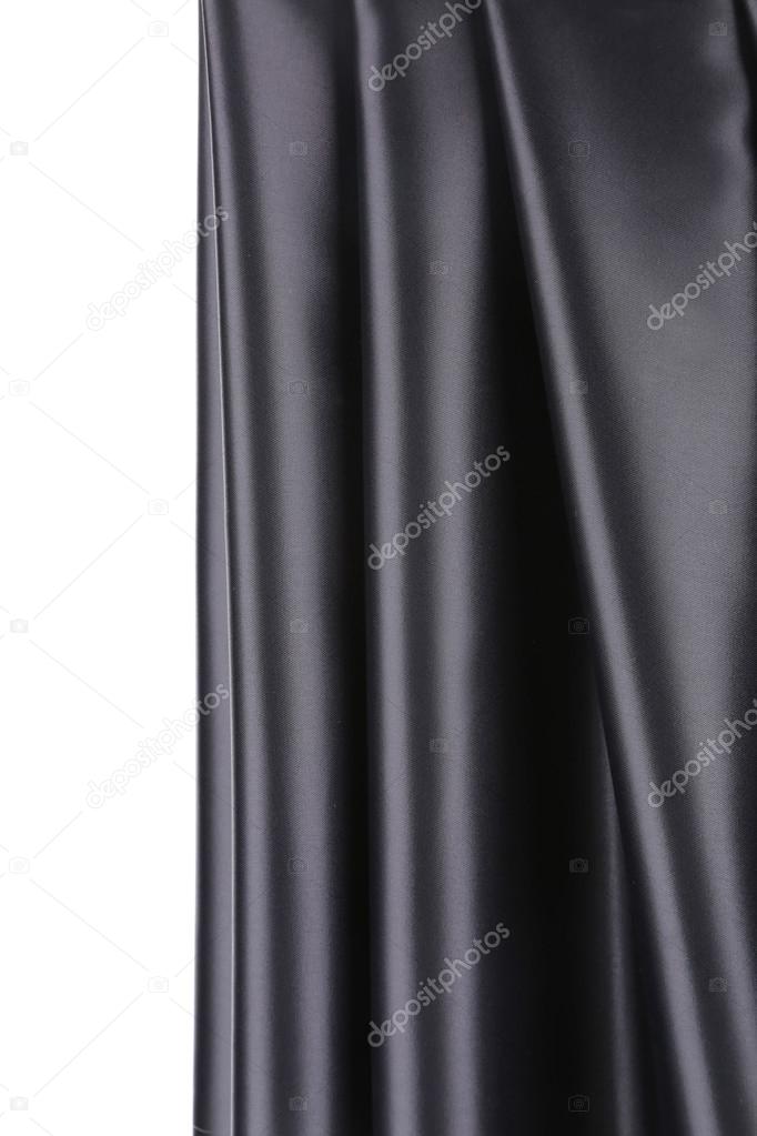 Creases in black fabric.