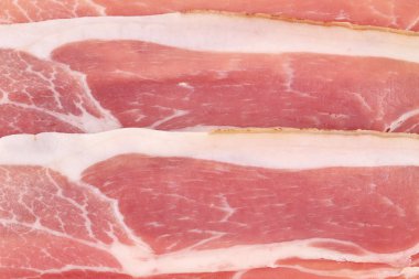 lezzetli salam dilimleri.