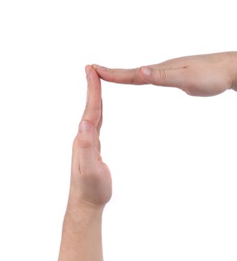 dik açılı form erkek eller.