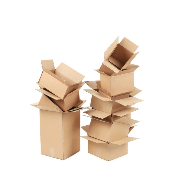 Stacks of cardboard boxes. — Stock Photo, Image