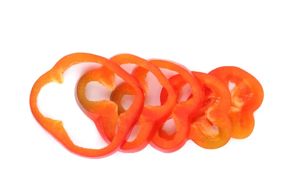Multi-colour slices of peppers. — Stock Photo, Image