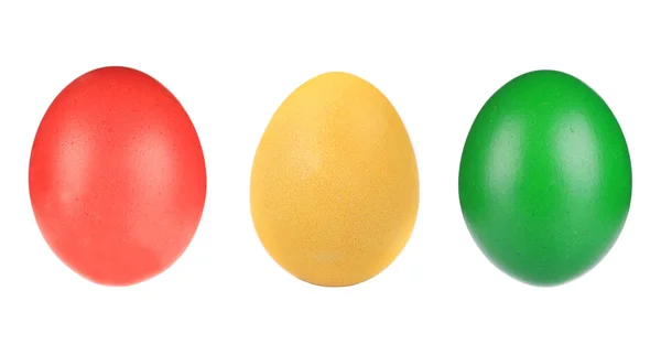 Los coloridos huevos de Pascua se cierran . — Foto de Stock