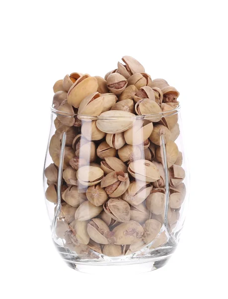 Full glass of pistachios. — Stock Photo, Image