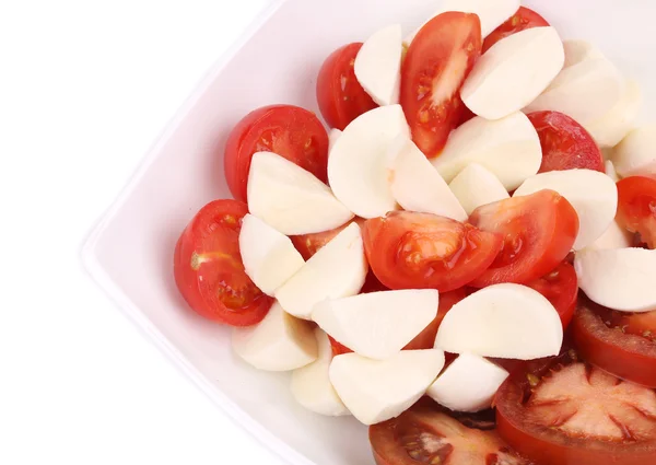 Nahaufnahme von Caprese-Salat. Makro. — Stockfoto