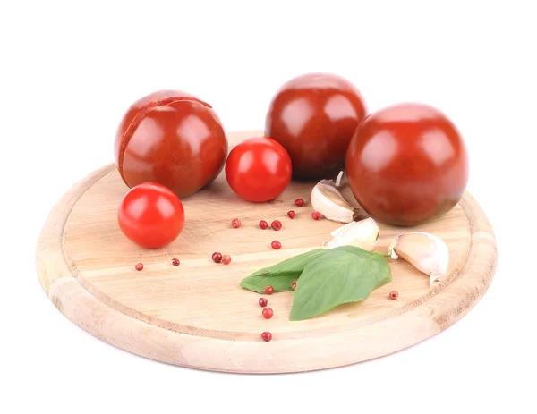 Tomates y bolas de mozzarella . — Foto de Stock