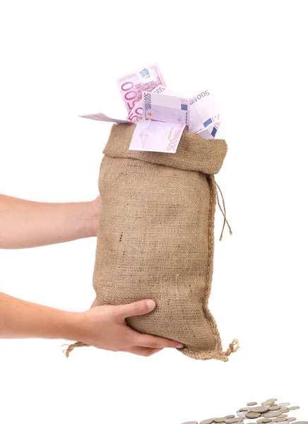 Sack with money. — Stock Photo, Image